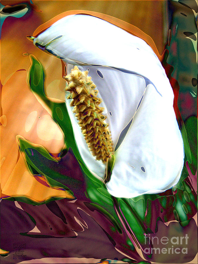 Peace Lily 2 Photograph by Dee Flouton
