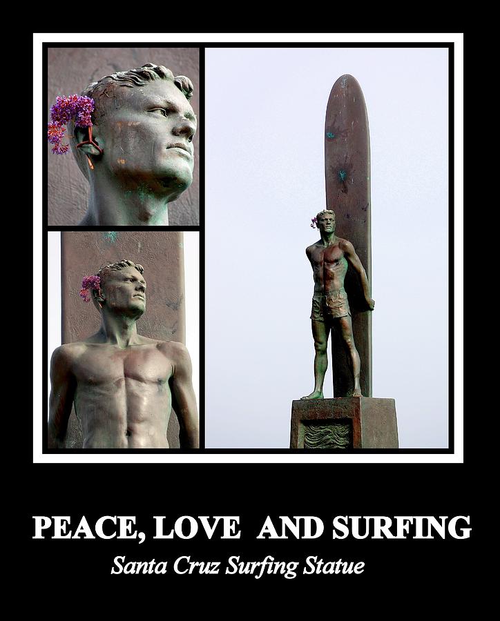 Peace Love and Surfing Photograph by AJ  Schibig