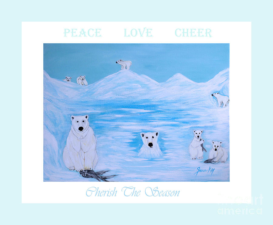 Peace Love Cheer Digital Art by Oksana Semenchenko