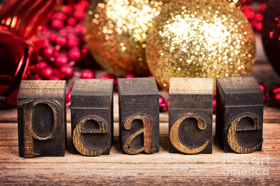 Christmas Photograph - Peace message by Jane Rix