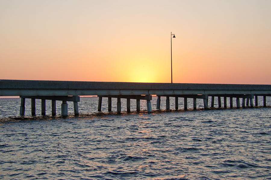 Peace River Bridge - Punta Gorda Florida Photograph by John Black