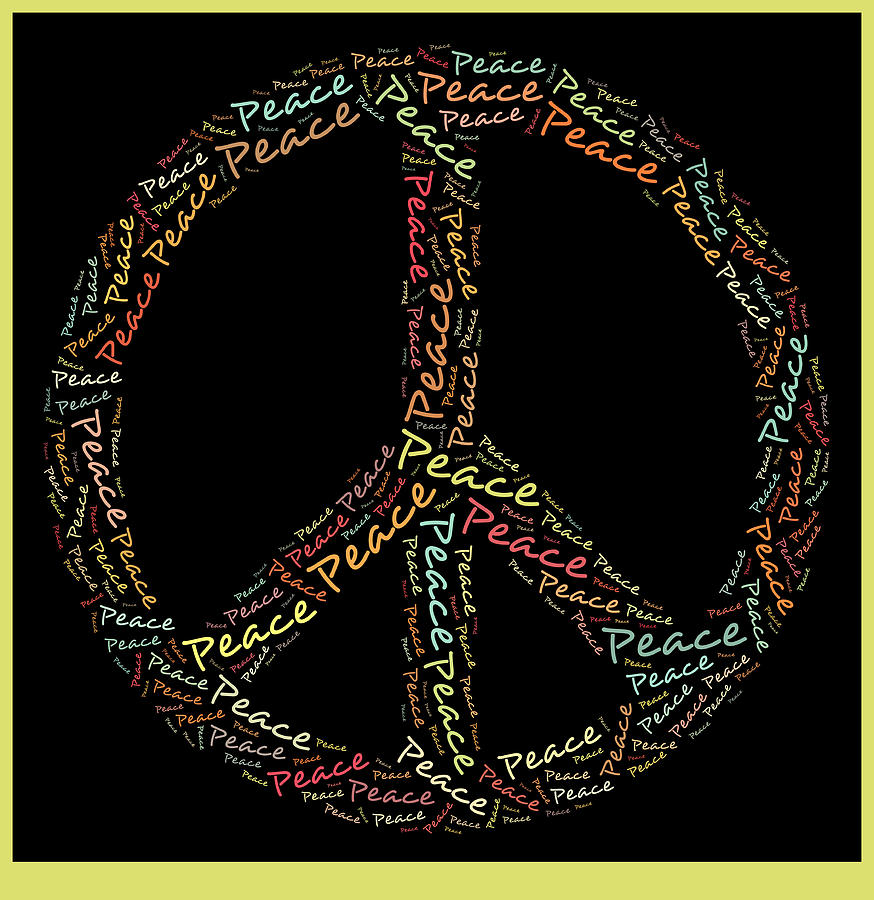 Peace Symbol - 0202 Digital Art by Variance Collections