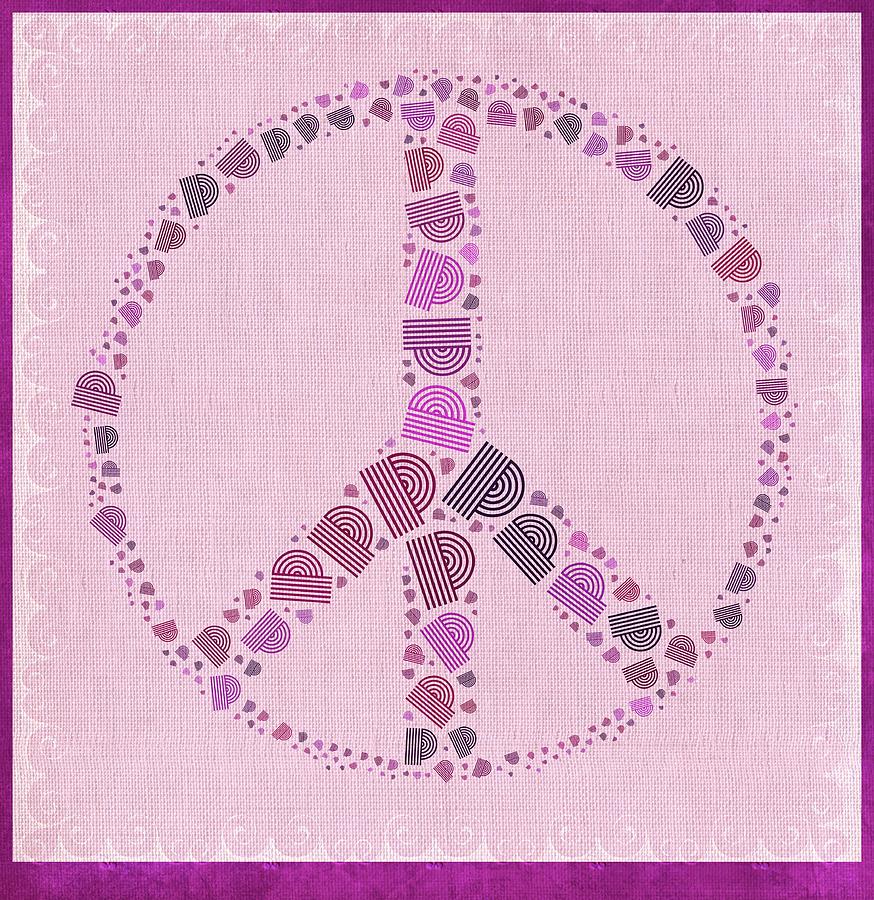 Peace Symbol Design - 42ct2b Digital Art by Variance Collections