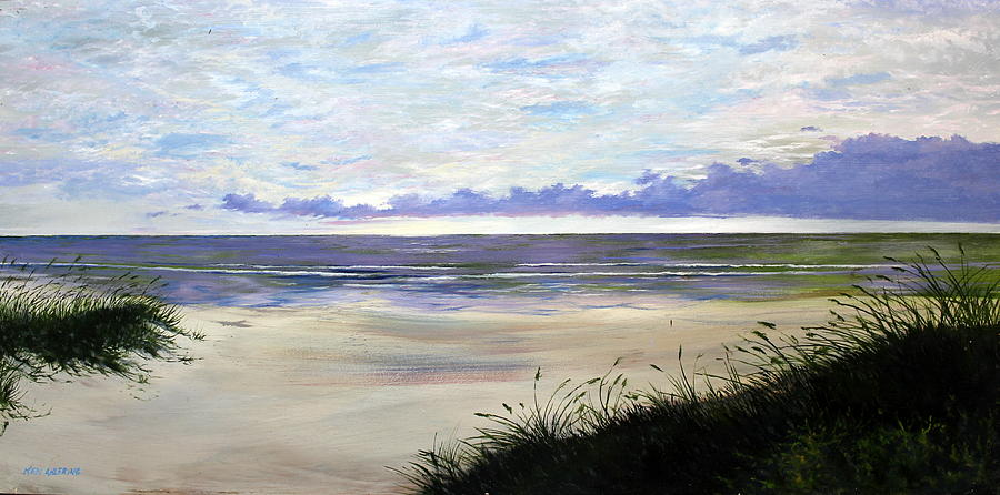 Peaceful Beach Painting by Ken Ahlering