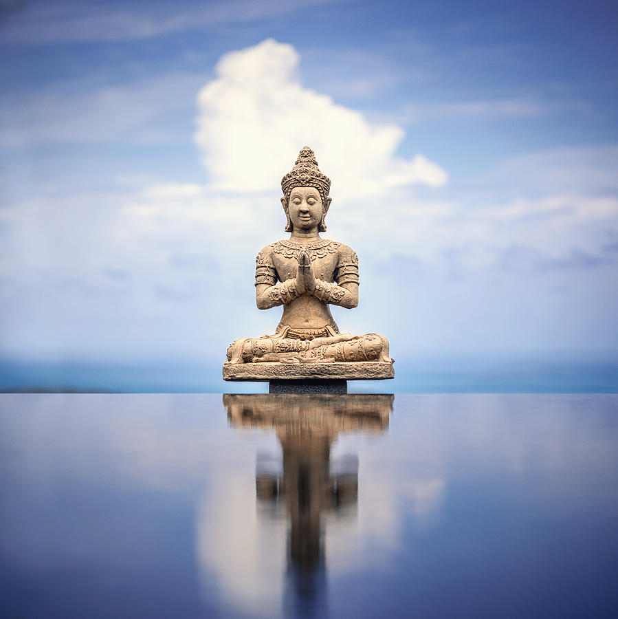 Peaceful Buddha Statue Photograph by Da-kuk