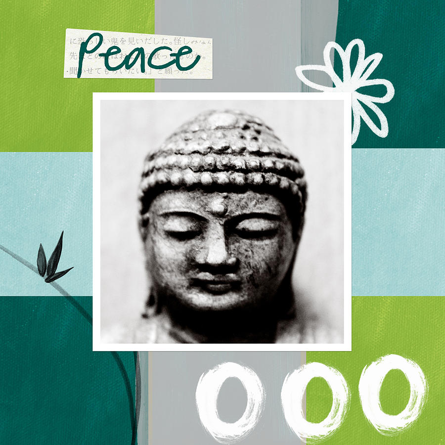 Peaceful Buddha- Zen Art Painting