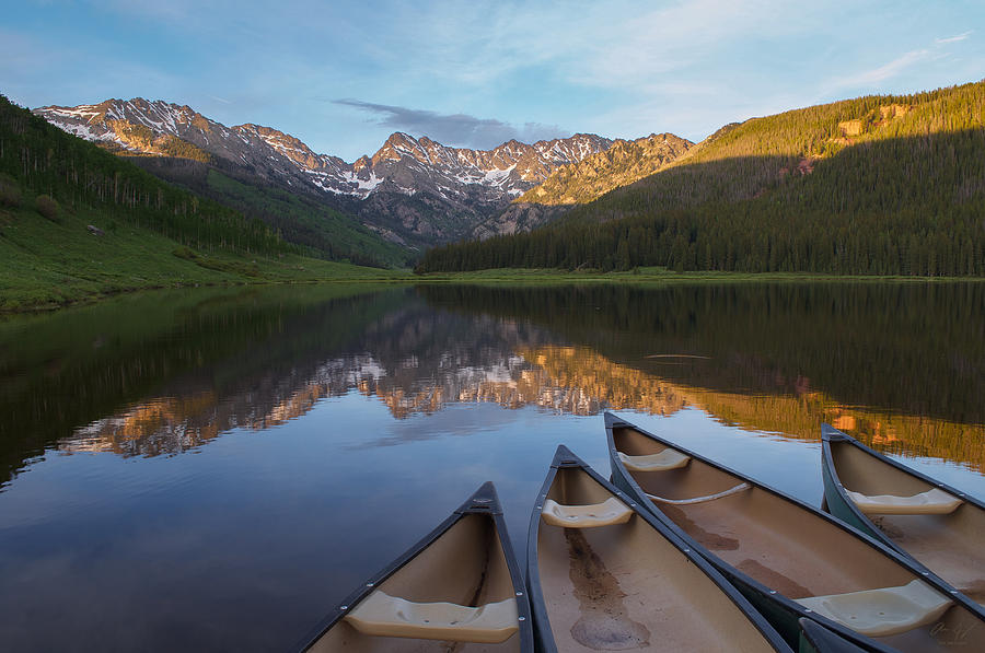 Peaceful Evening in the Rockies Photograph by Aaron Spong