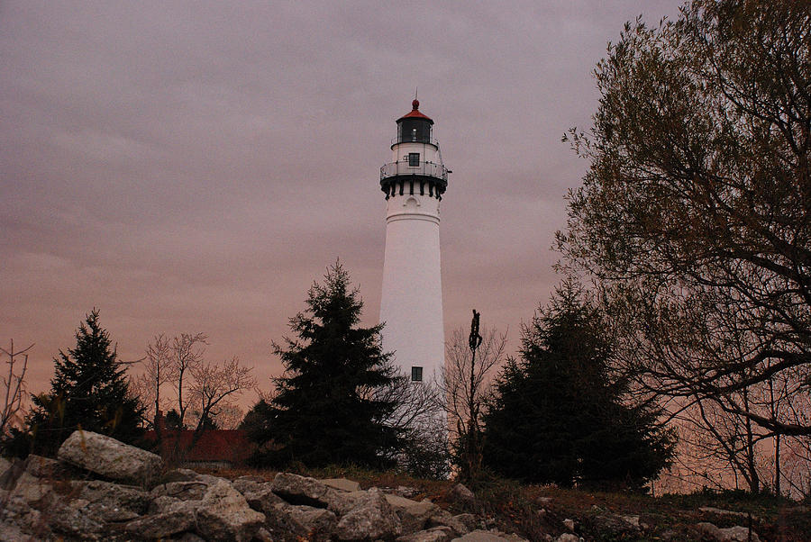 Peaceful Evening Sky At Wind Point Lighthouse Photograph by Janice Adomeit
