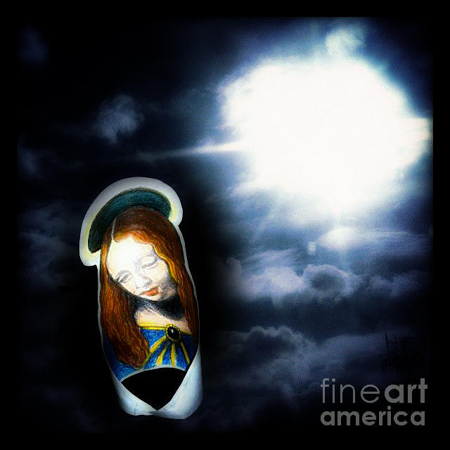 Peaceful Glowing Madonna Painting by Genevieve Esson