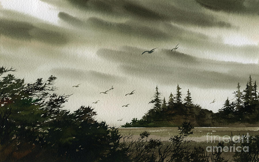 Peaceful Inland Cove Painting by James Williamson