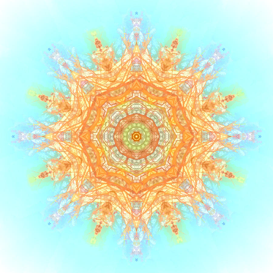 Peaceful Mandala Digital Art by Beth Venner