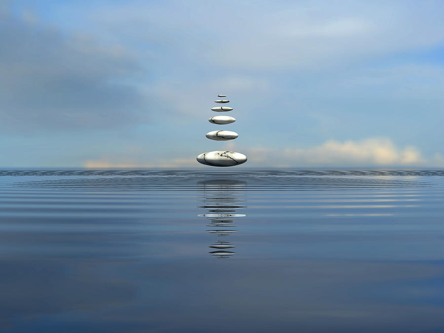 Peace Digital Art - Peaceful by Paul McManus Peace Digital Art - Peaceful by Paul McManus