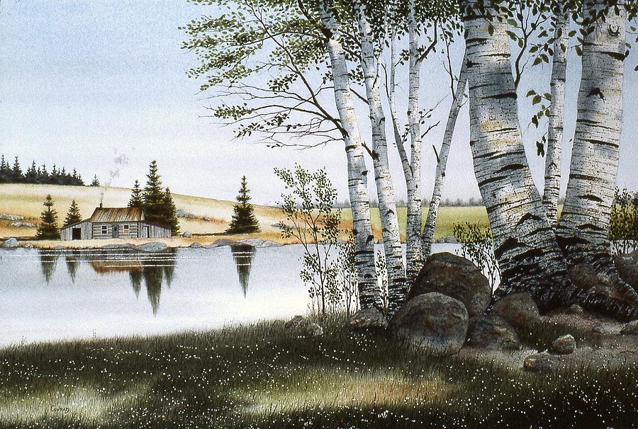 Peaceful River Painting by Conrad Mieschke
