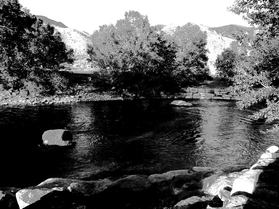 Black And White Photograph - Peaceful River by Jeremy Shaffer