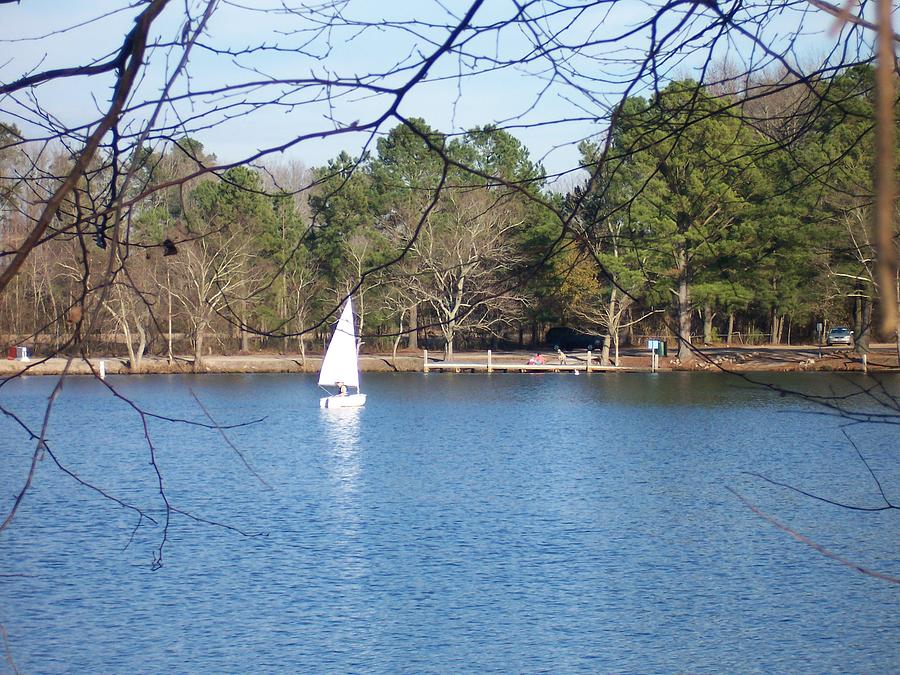 Nature Photograph - Peaceful Sail by Preston Gregory
