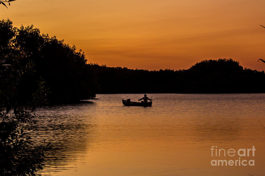 Peaceful Solitude Fishing the Everglades Photograph by Rene Triay FineArt Photos