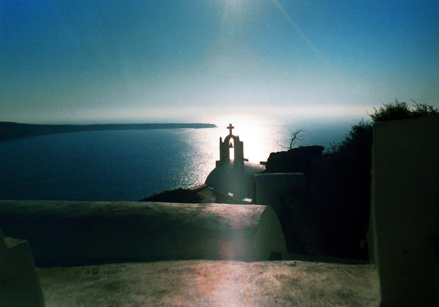 Peaceful Sunset Santorini Island Greece Photograph by Colette V Hera Guggenheim