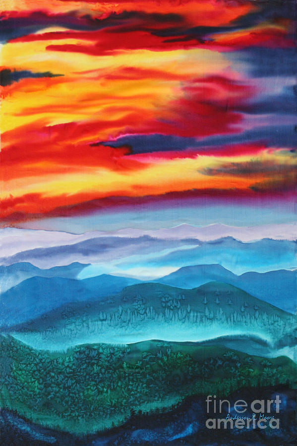 Peaceful Valleys Painting by Anderson R Moore