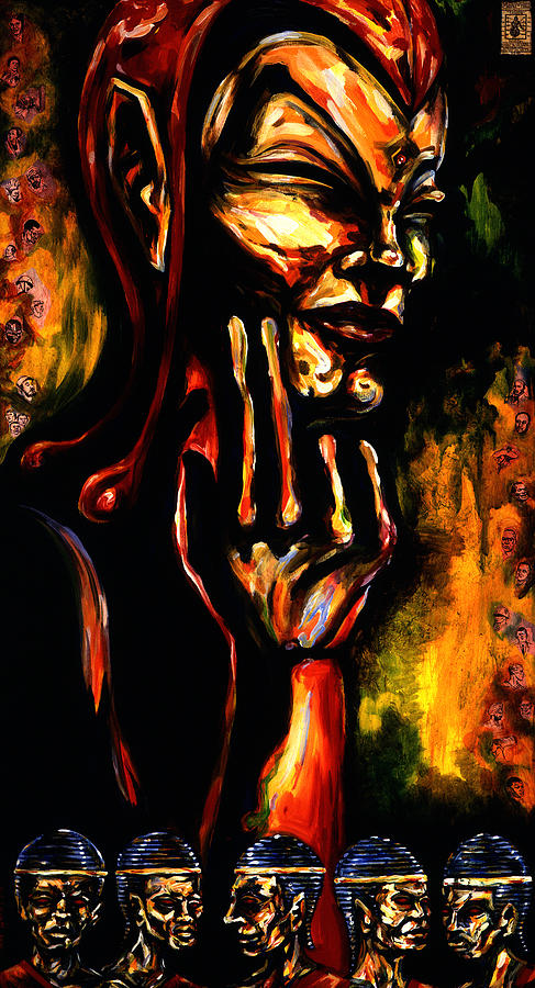 Peacethought Painting by Cardell Walker