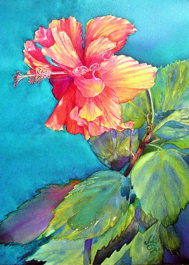 Peach Paradise Painting by Annika Farmer