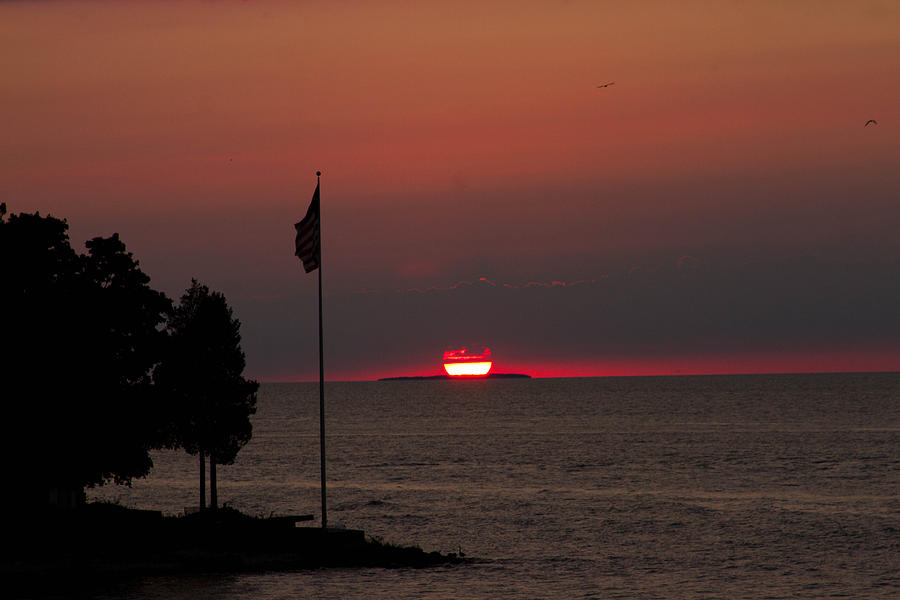 Peach Point Sunset Photograph by Haren Images- Kriss Haren