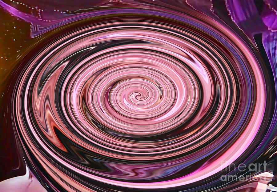 Abstract Photograph - Peach Twirl by Tina M Wenger