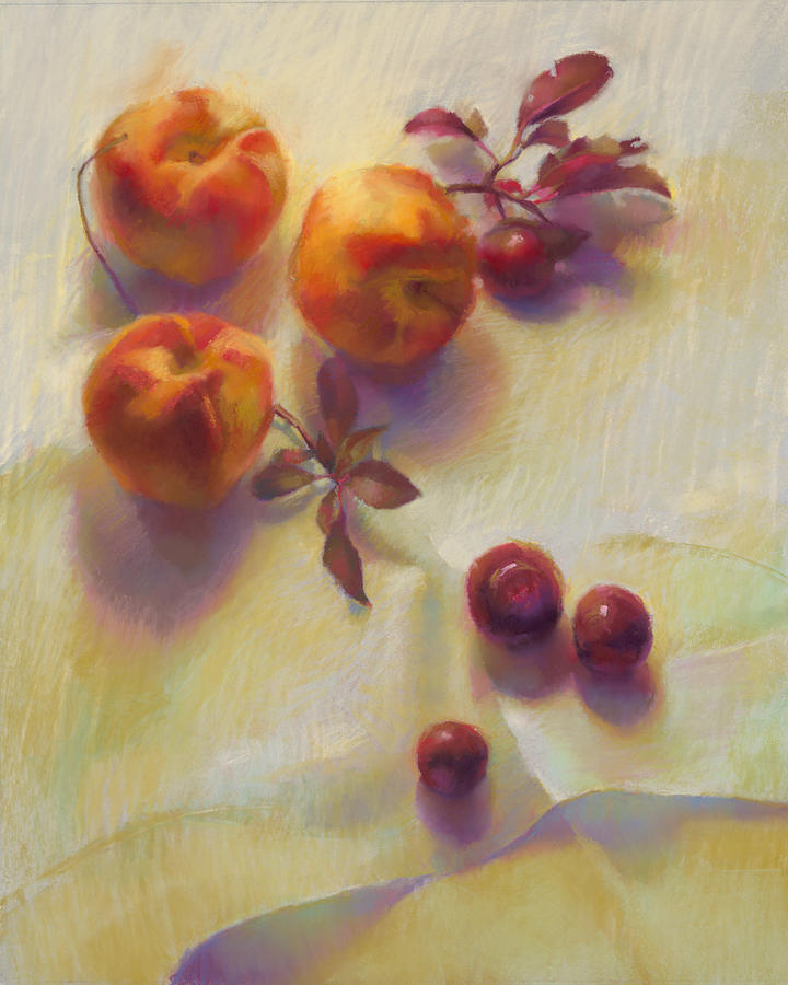Peaches And Plums Painting