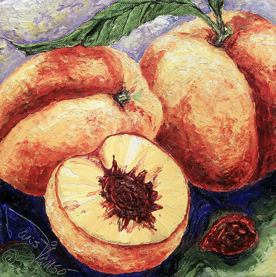 Peaches II Painting by Paris Wyatt Llanso