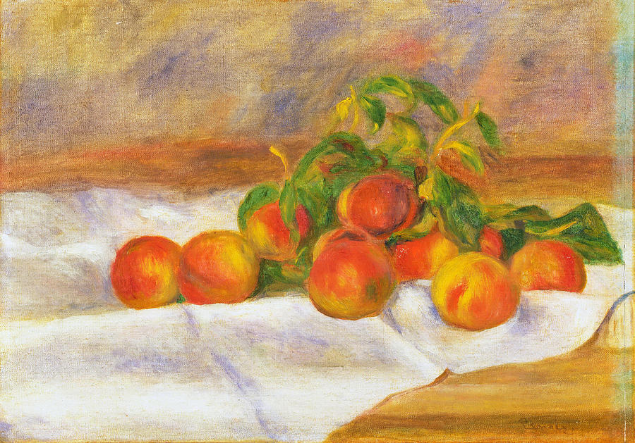 Peaches Painting by Pierre-Auguste Renoir