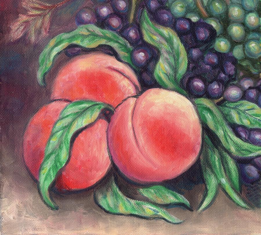 Peaches Two Painting