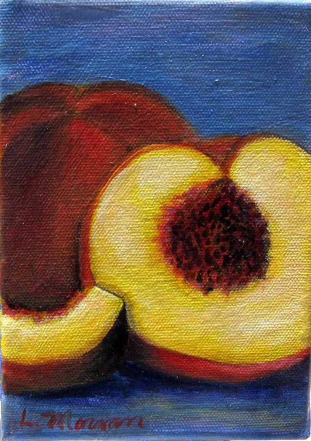 Peach Painting - Peachy Keen by Laurie Morgan