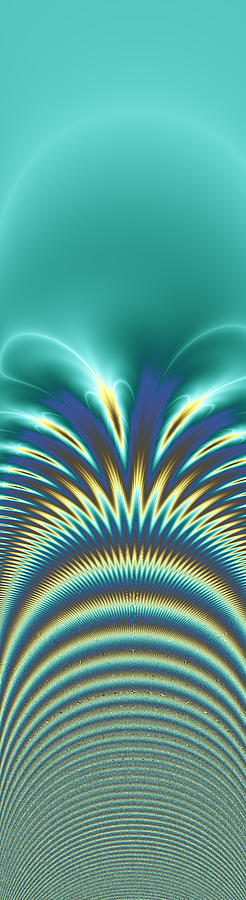 Peacock Digital Art - Peacock Abstract 7 by Faye Giblin