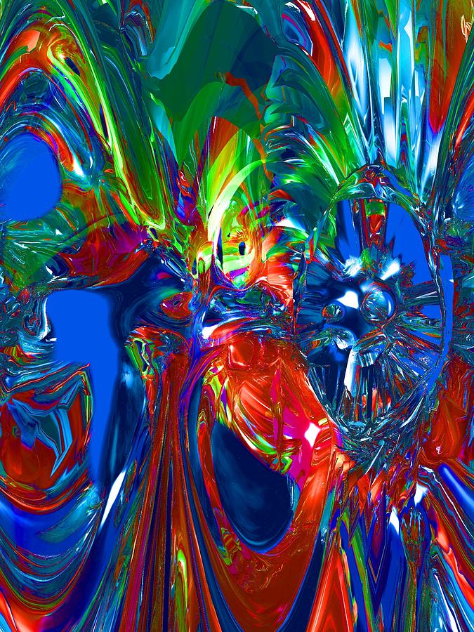 Peacock Digital Art by Erik Tanghe