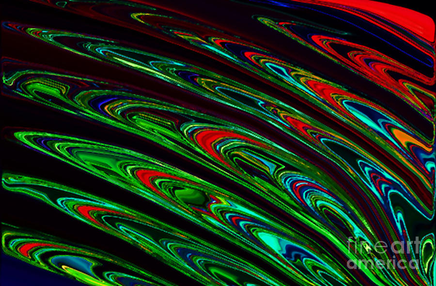 Peacock Feathers Digital Art by Gayle Price Thomas