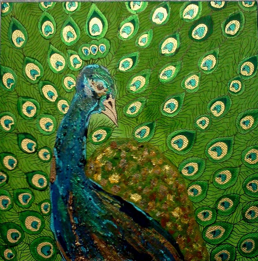 Peacock Painting - Peacock I by Kruti Shah
