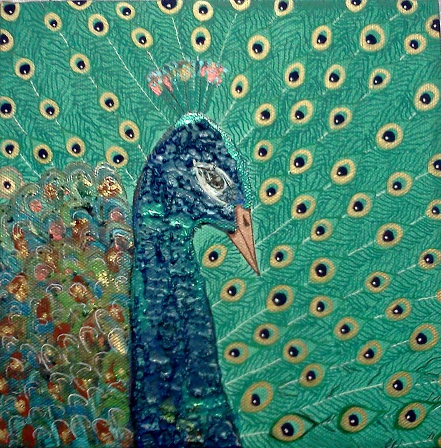Peacock Painting - Peacock II by Kruti Shah