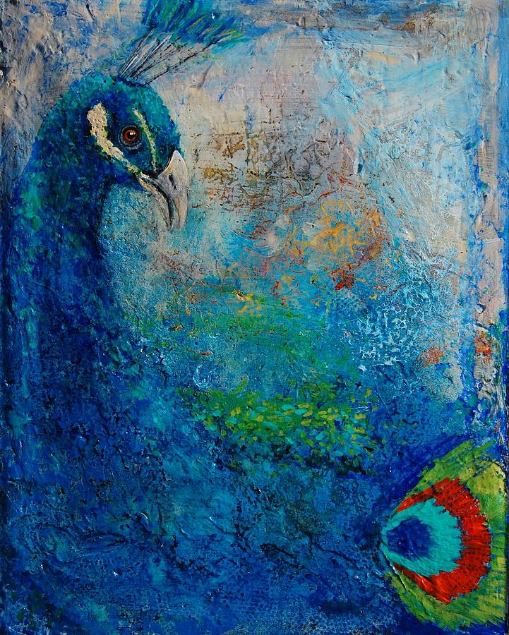 Peacock Painting by Jean Cormier