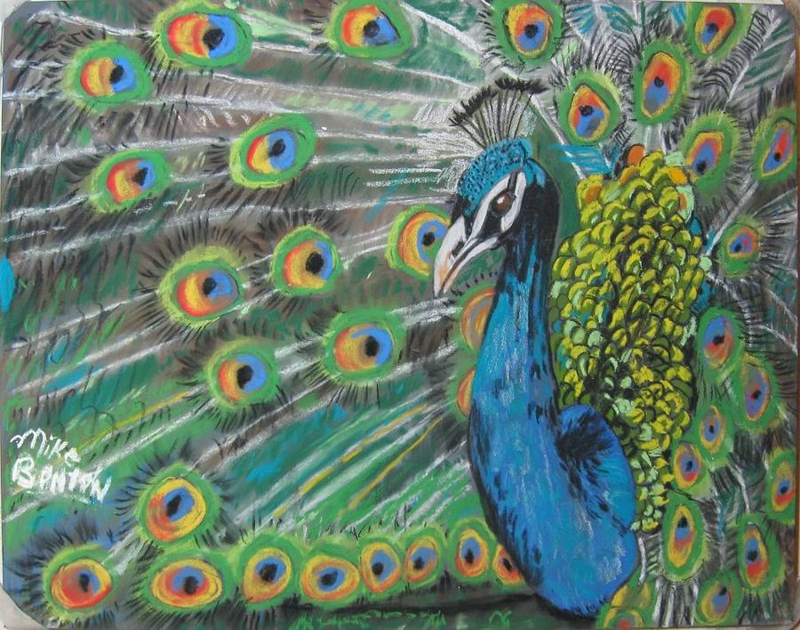 Peacock Pastel - Peacock by Mike Benton