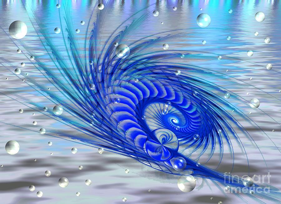 Peacock Digital Art by Peggy Hughes