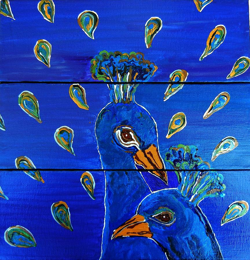 Peacock Painting - Peacock VI by Kruti Shah