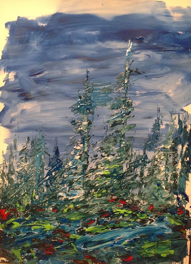 Peak of Pines 4 Painting by Desmond Raymond