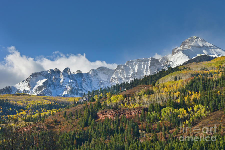 Peaks After First Snow Rockies Photograph by Yva Momatiuk John Eastcott