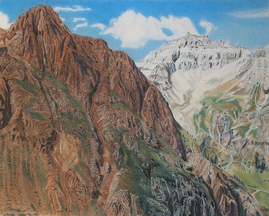 Peaks of Ouray Pastel by Scott Kingery