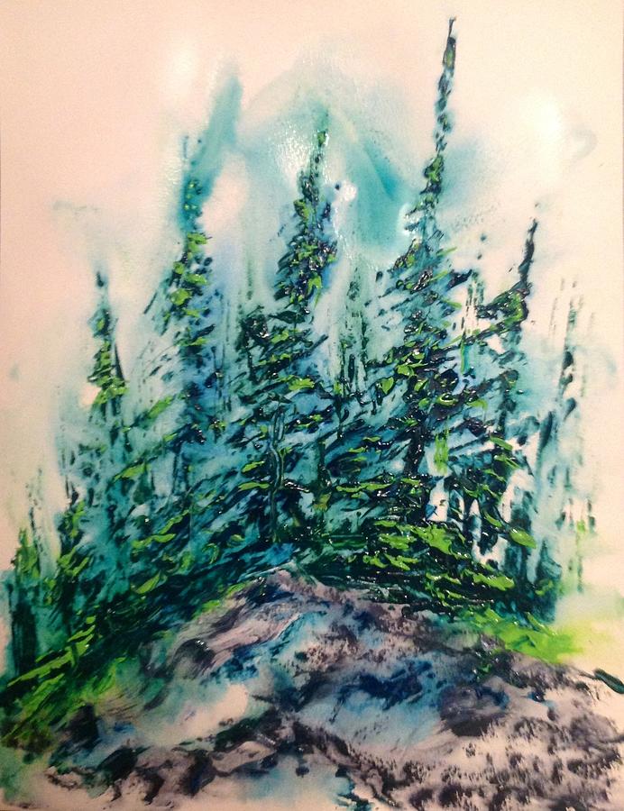 Peaks of Pines 2 Painting by Desmond Raymond
