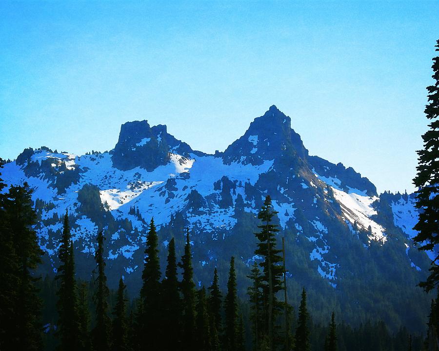 Peaks of the Tatoosh Range Photograph by Timothy Bulone