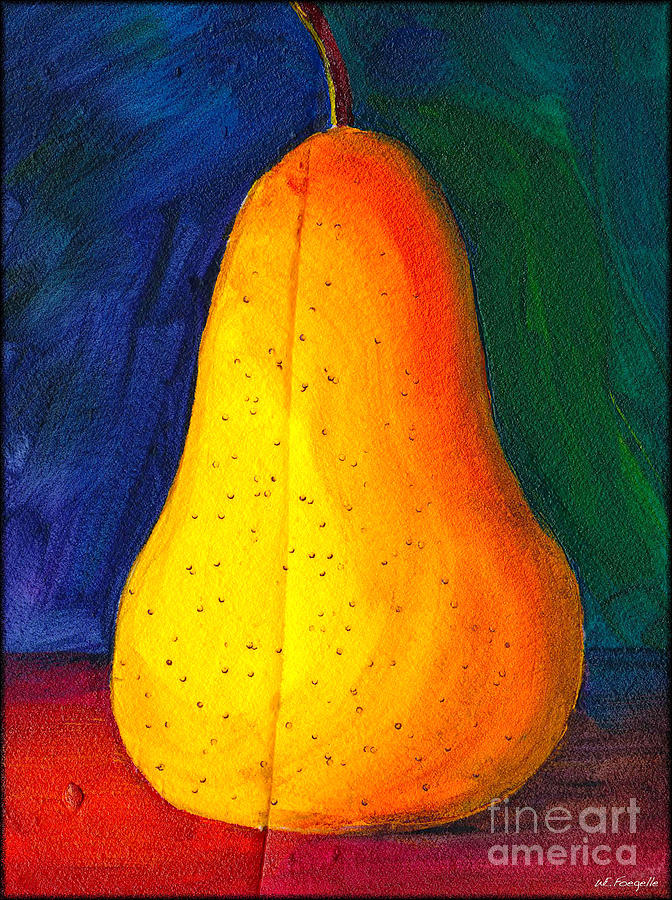 Pear 1 Painting by Walt Foegelle