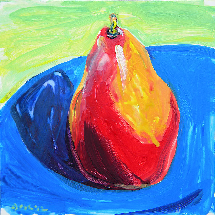 Pear 3 Painting by Pam Van Londen - Fine Art America