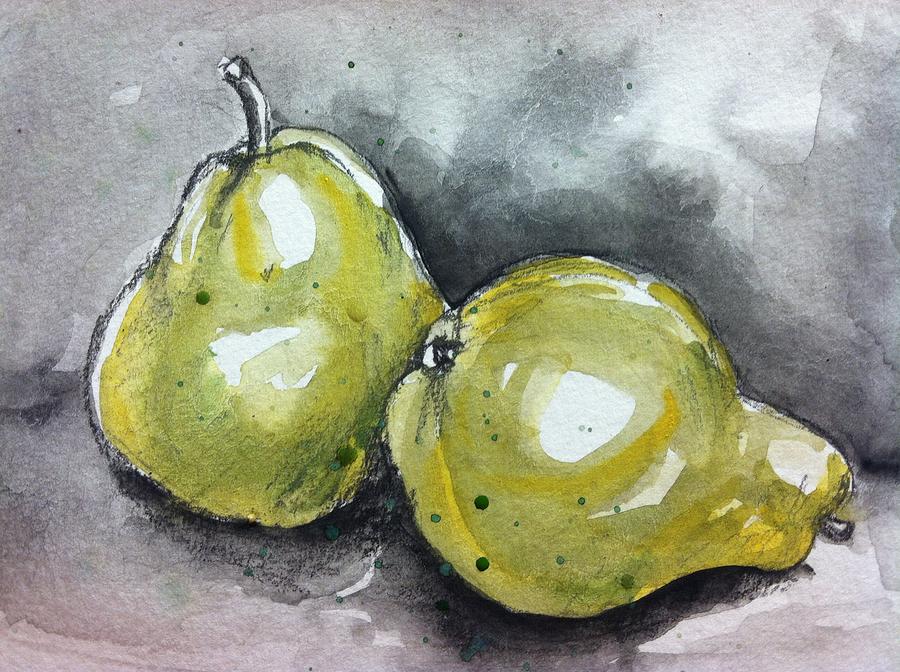 Pear 8 Painting by Hae Kim