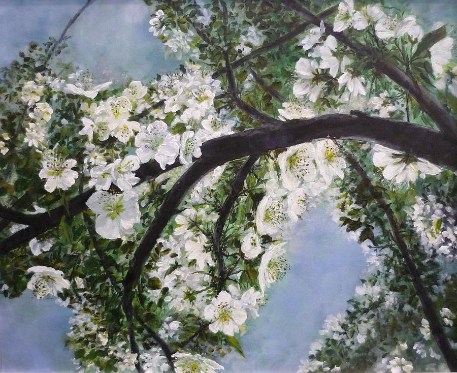 Pear Blossom Painting