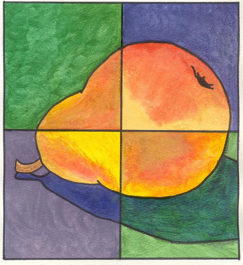 Pear Painting - Pear II by Micah Guenther